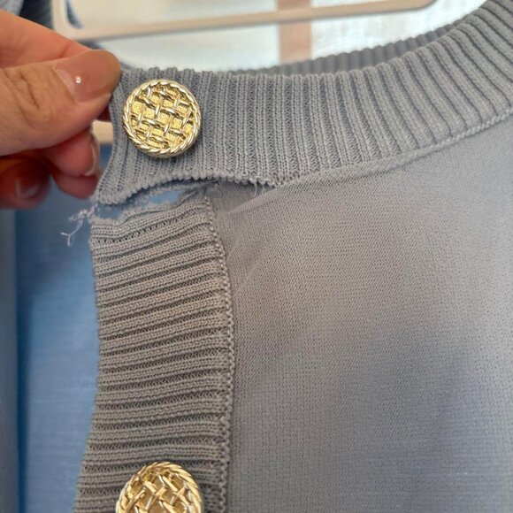 Light Blue Cardigan Long Sleeve - Picture 2 of 4
